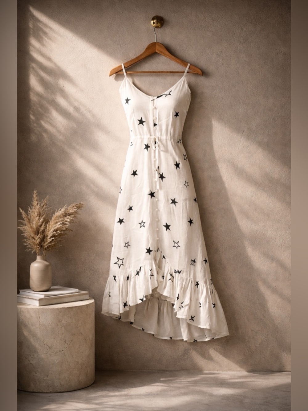 Rails Frida Stellar Star Print Midi Dress XS NWT